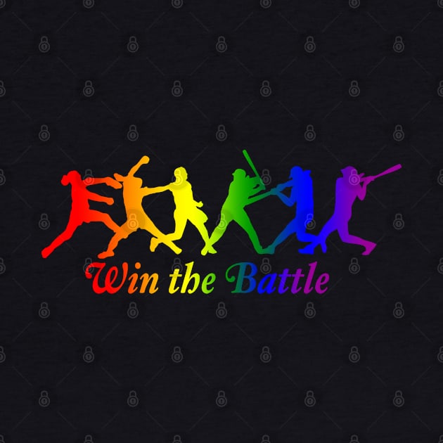 Win the Battle Fastpitch Softball PrideLGBTQ Equality by TeeCreations